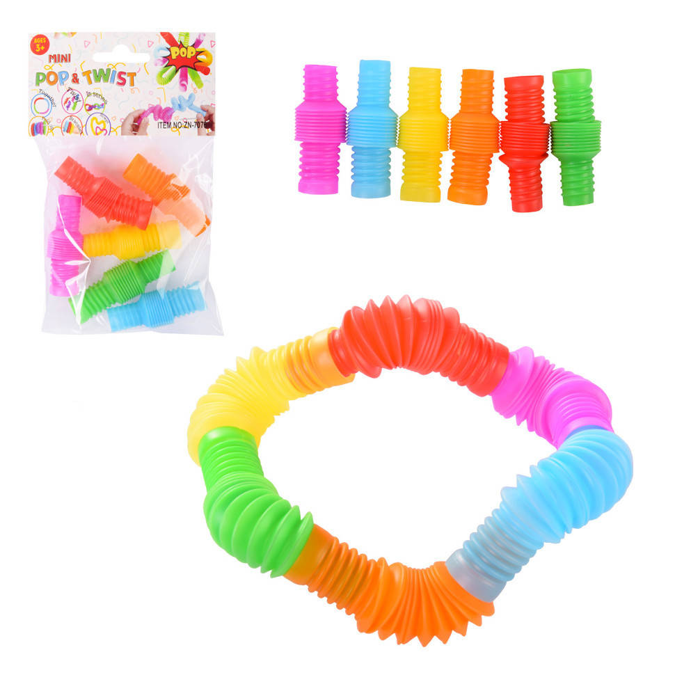 

Антистресс Mini Pop & Twist ZN-7076 трубка с резьбой 6 шт от LamaToys