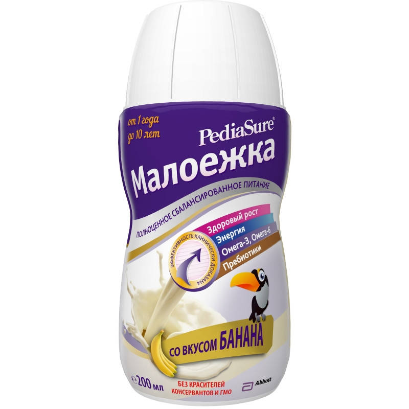 

Similac PediaSure Питание Малоежка БАНАН (12м+) 200мл