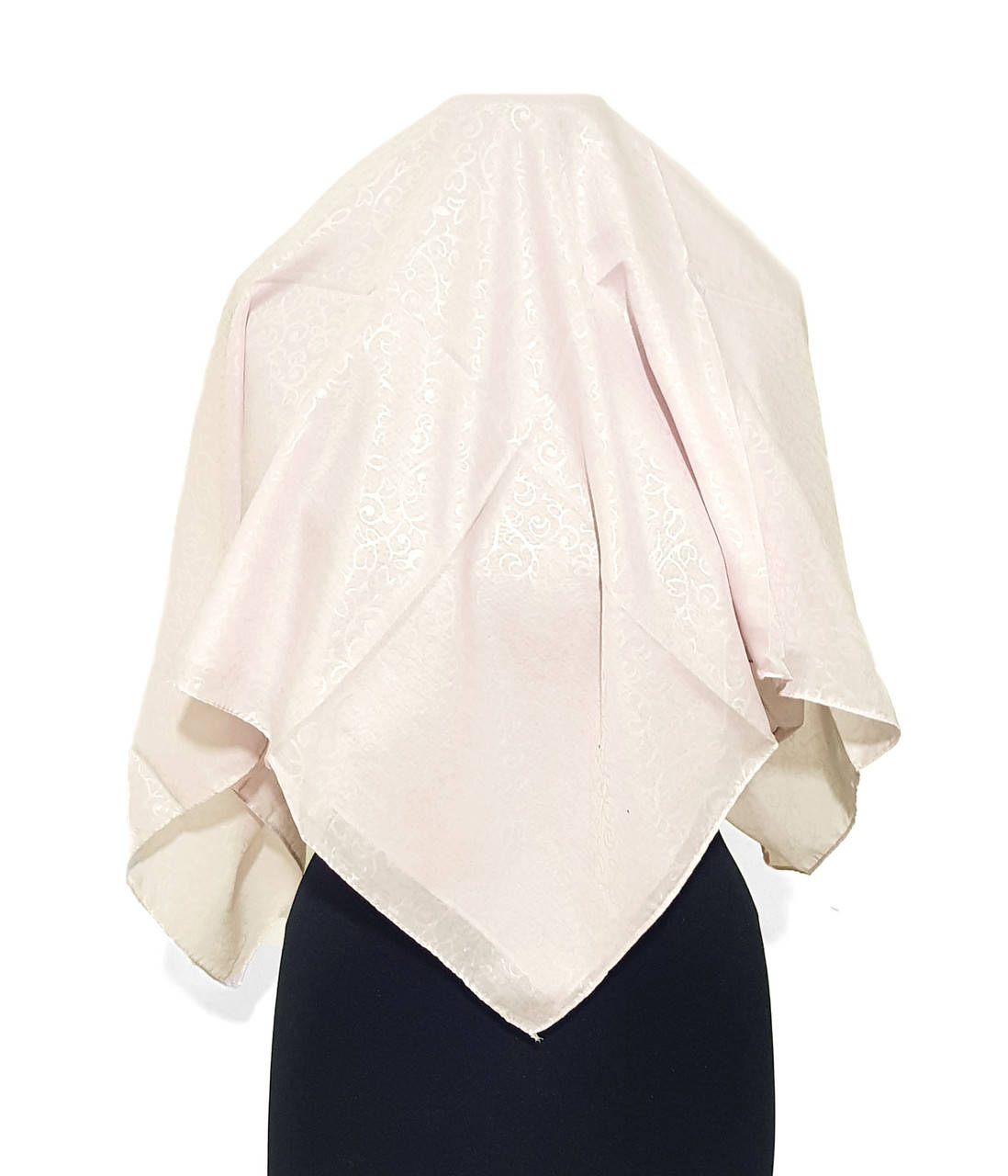 

Платок тонкий весенний летний однотонный с тисненым рисунком Матильда