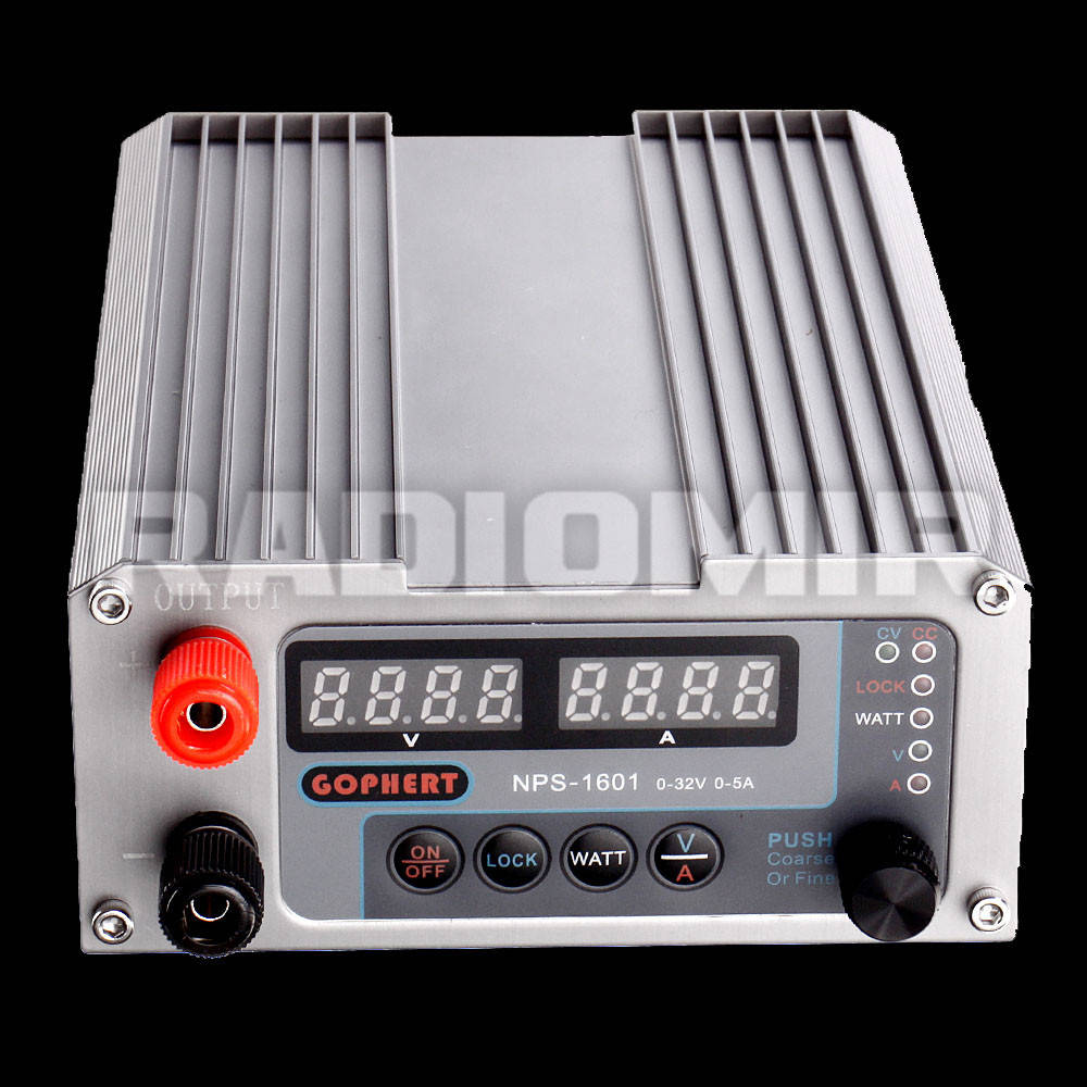 

Импульсный лабораторный блок питания Gophert NPS-1601 32V 5A