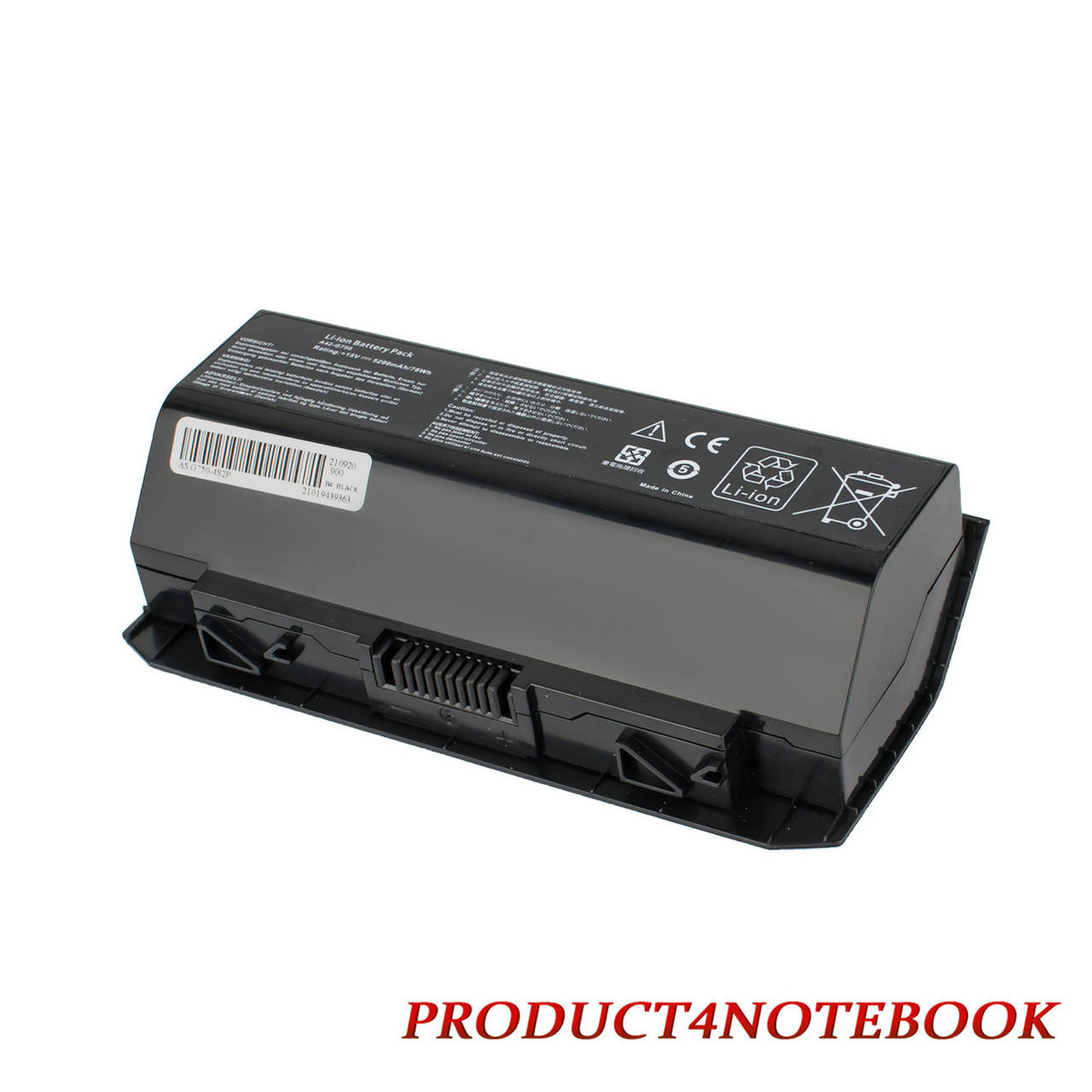 

Батарея для ноутбука ASUS A42-G750 (G750JS, G750JW, G750JH, G750JM, G750JS, G750JZ) 15V 5200mAh 78Wh Black