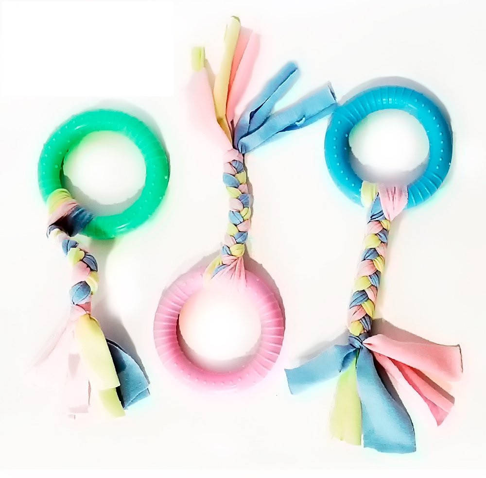 

Кольцо с косичкой для собак