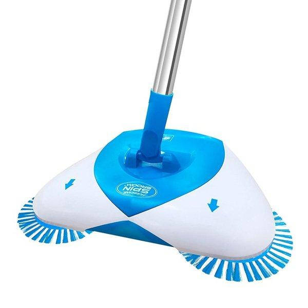 

Механический Веник щетка-швабра для уборки Hurricane Spin Broom Бело-голубая (2261)
