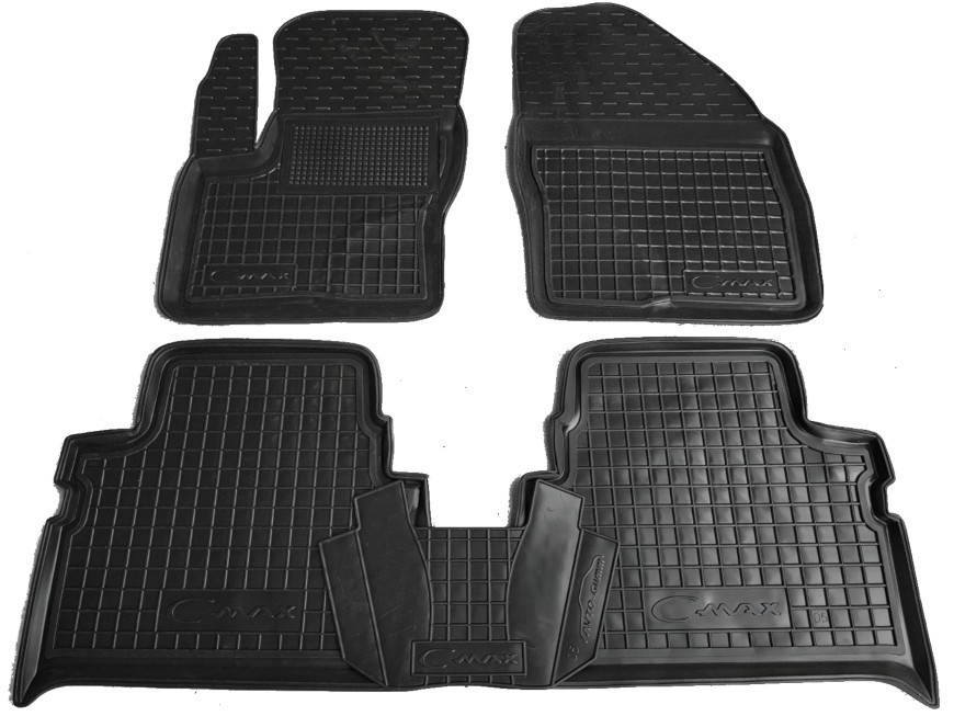 

Полиуретановые коврики в салон Ford C-Max 2003-2010, 5 шт. (Avto-Gumm), Черный