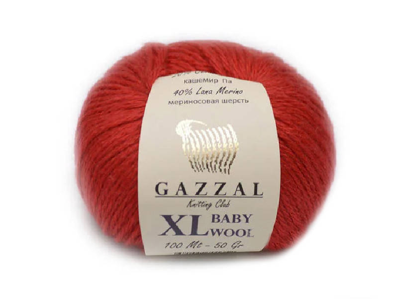 

Gazzal Baby Wool XL, красный №811