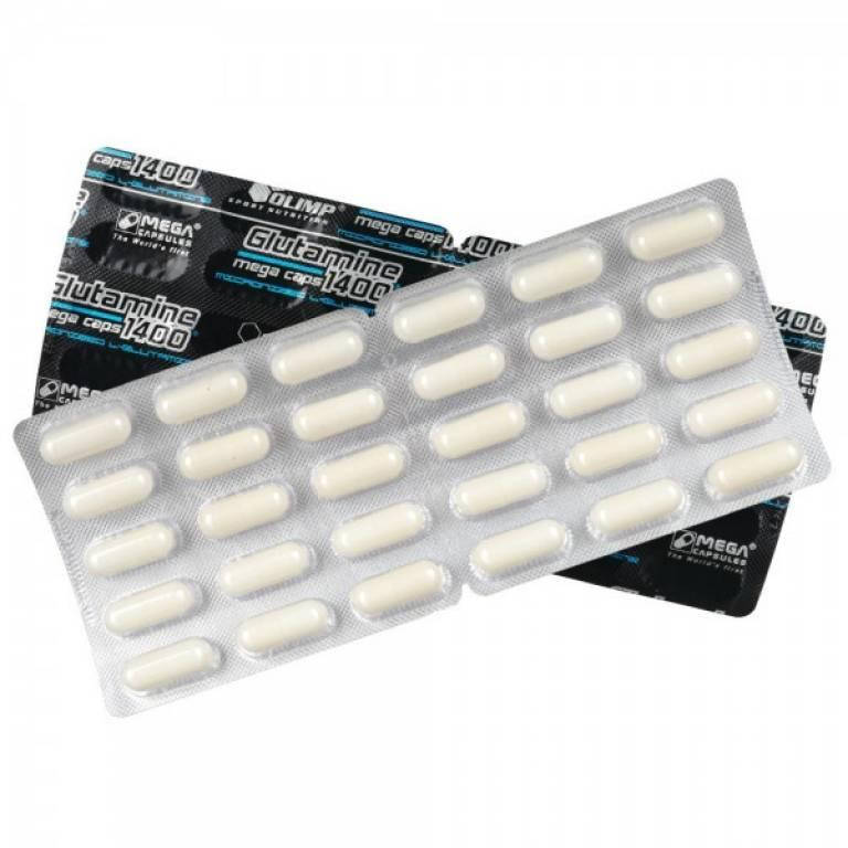 

Глютамин Olimp L-Glutamine 1400 mega caps 1 блистер 30 капс