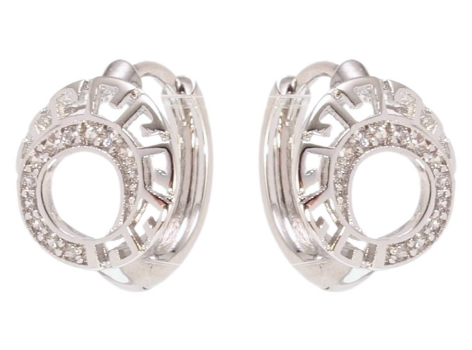 

Серьги Xuping Родий колечки "Античность"