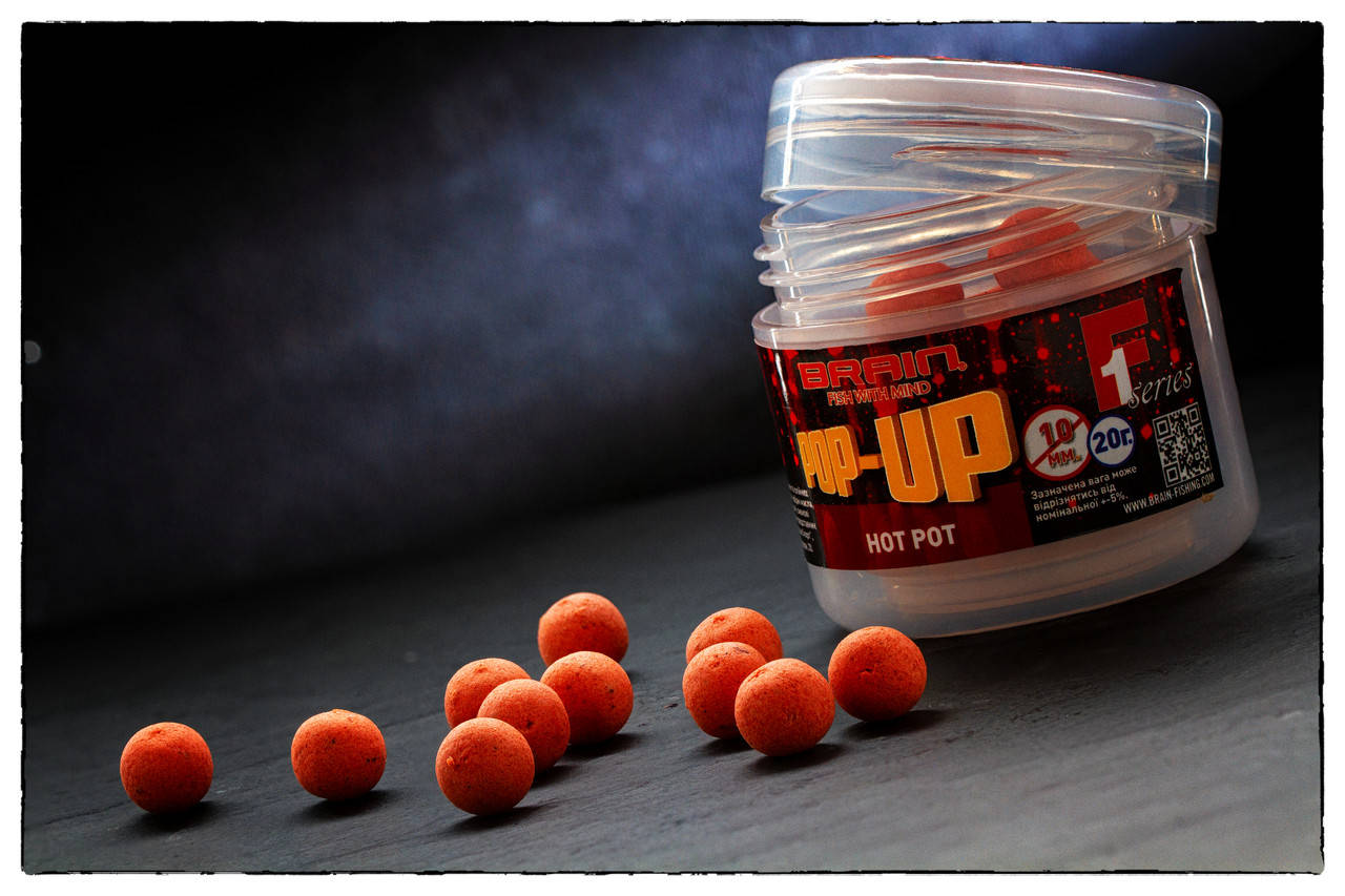 

Плавающие бойлы Brain Pop-Up F1 Hot pot (специи) 10мм