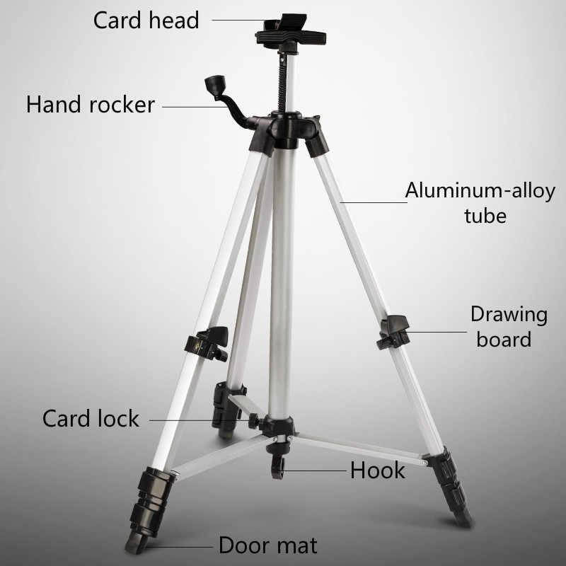 

Мольберт автоматический алюминиевый 4в1 (серебро) с чехлом-сумкой для переноски