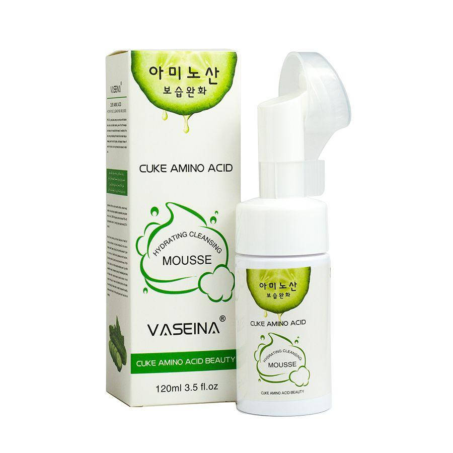 

Пенка для умывания с аминокислотами огурца (силиконовая щеточка) Vaseina 120 ml