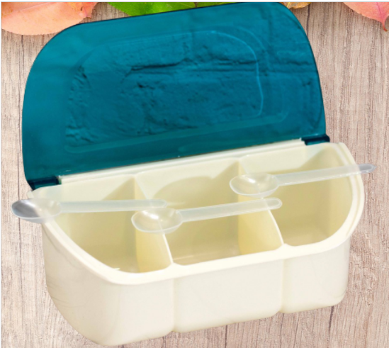 

Контейнер для специй на 3 ячейки, с ложечками