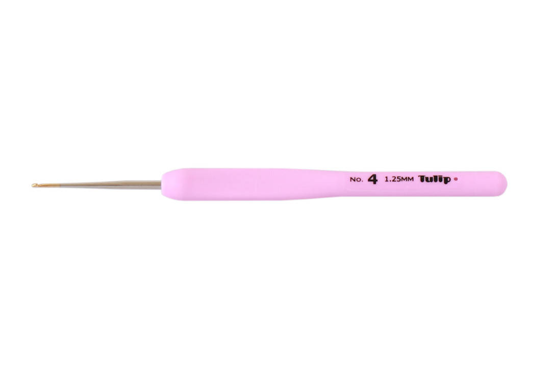 

Крючок Tulip Etimo Rose с мягкой ручкой №4, 1.25mm-14сm