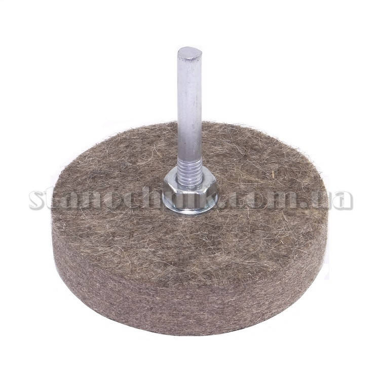 

Круг войлочный на штоке 100х25х8 мм (мягкий)