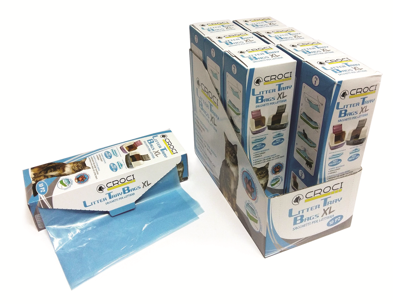 

Пакеты для котячих туалетов CROCI, 70*40см, 10шт.