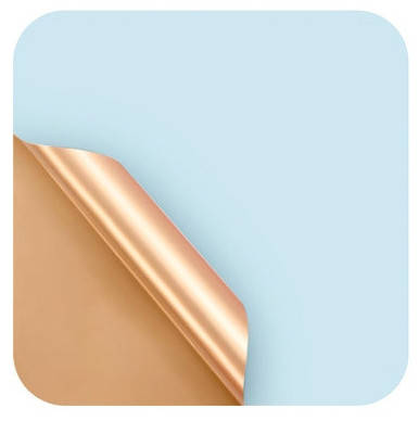 

Калька двухсторонняя голубой - золото 60х60 см (20 штук)