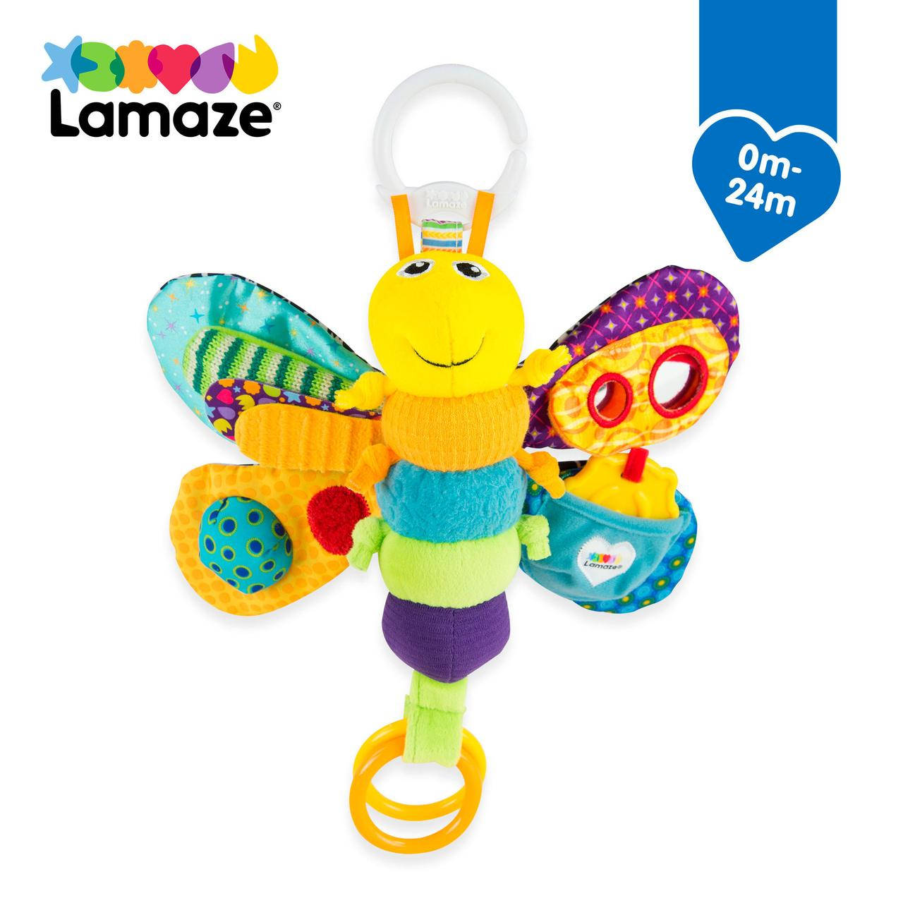 

Мягкая игрушка-подвеска Lamaze Бабочка с прорезывателем и пищалкой (L27024)