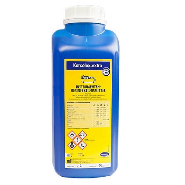 

Корзолекс екстра 2л (Korsolex extra) ОРИГІНАЛ засіб для дезінфекції, очищення і стерилізації,