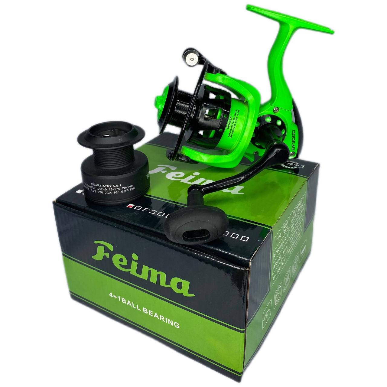 

Спиннинговая катушка Feima GF  (4+1bb, Зелёный