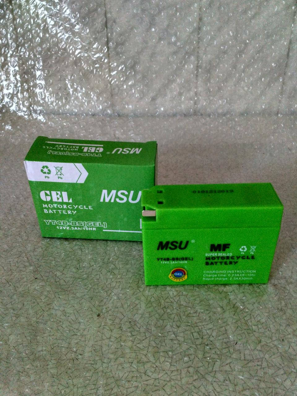

АКБ (Аккамулятор) 12V2.3A/10HR гелевый Suzuki Lets/ Yamaha Jog MSU Тайвань