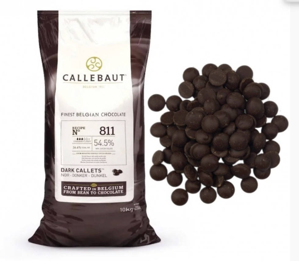 

Шоколад Callebaut чёрный 811 54,5%. Бельгийский чёрный шоколад Callebaut 811 54,5%.