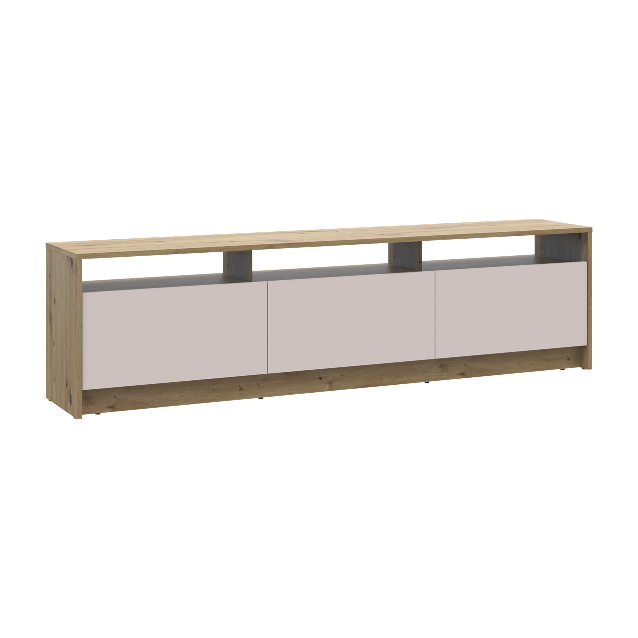 Тумба ТВ Doros U3 Дуб Артізан/Кашемір ДСП 180х33х43 (41516203) 3