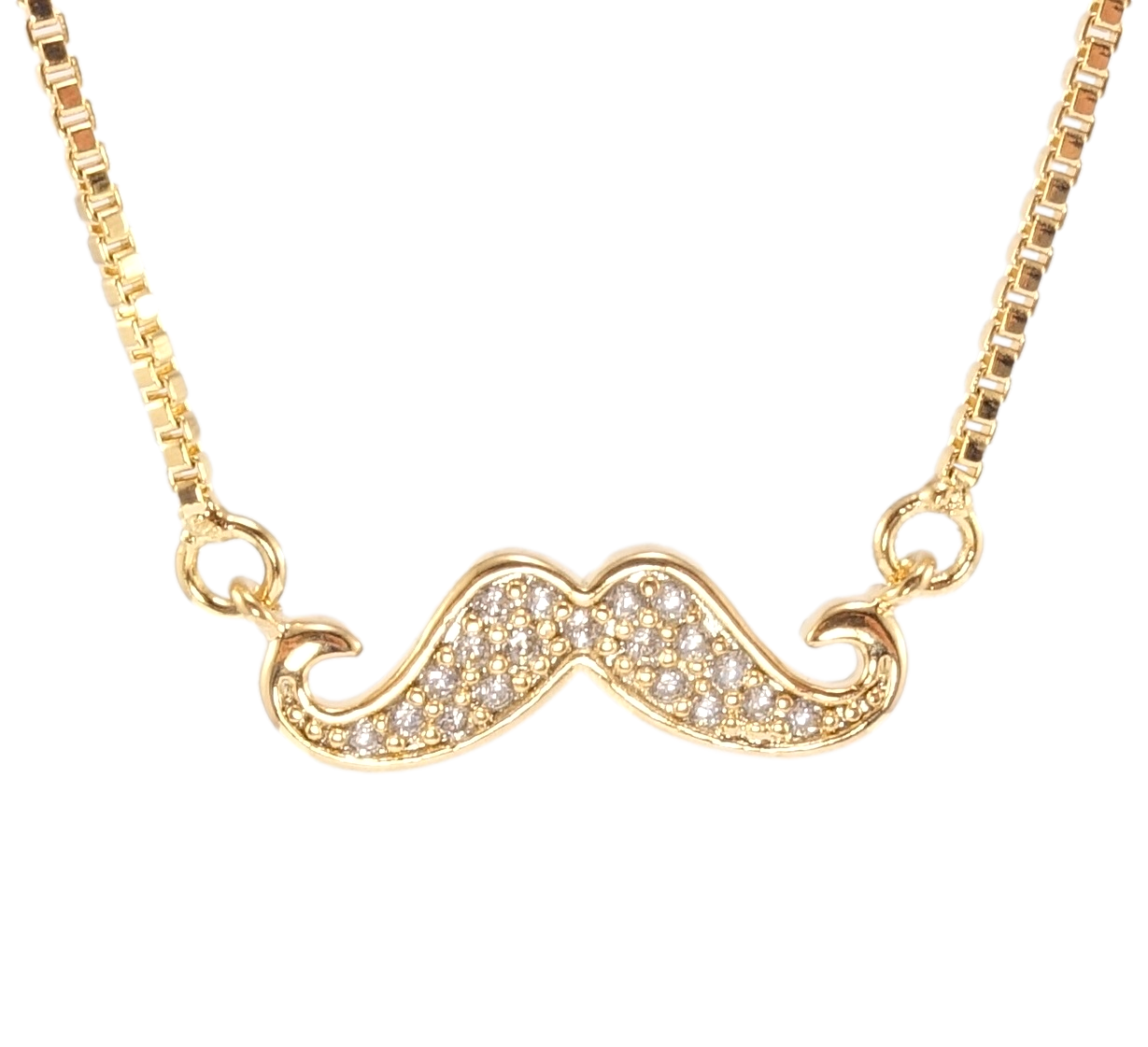 

Подвеска на цепочке Xuping Позолота 18K "Усы" длина 39см х 1мм