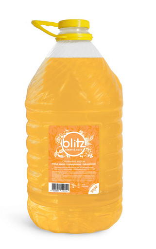 

Рідке мило "BLITZ" Соковитий персик, 5кг, пет.пляшка