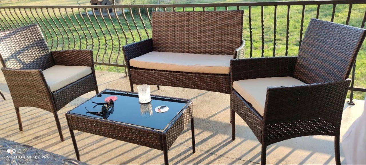 

Набор садовой мебели меблі Ротангові JUMI Mokka TECHNORATTAN