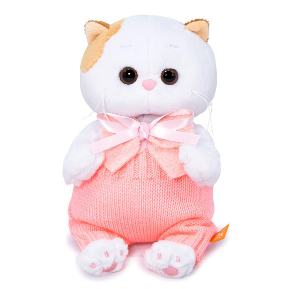 

Мягкая игрушка кошечка Ли Ли baby в вязаных штанишках 20 см, Белый