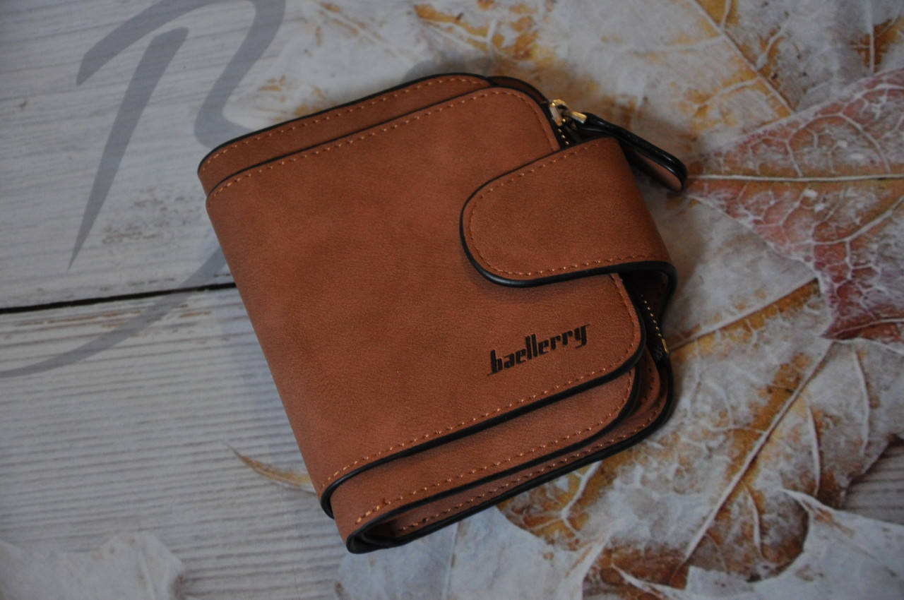 

Baellerry Forever Mini, замшевий жіночий гаманець коричневий, Коричневый