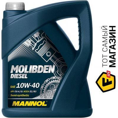 

Моторное масло полусинтетическое Mannol Molibden Diesel 10W-40 5л
