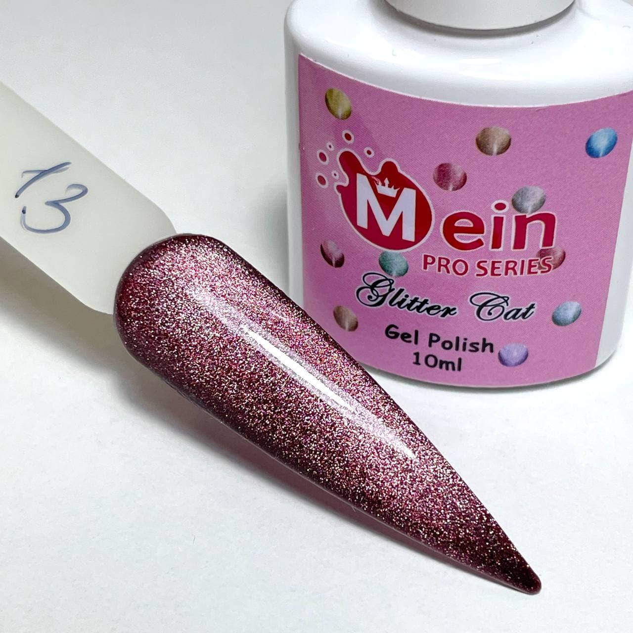 

Гель лаки Glitter Cat Mein 10 мл, № 13