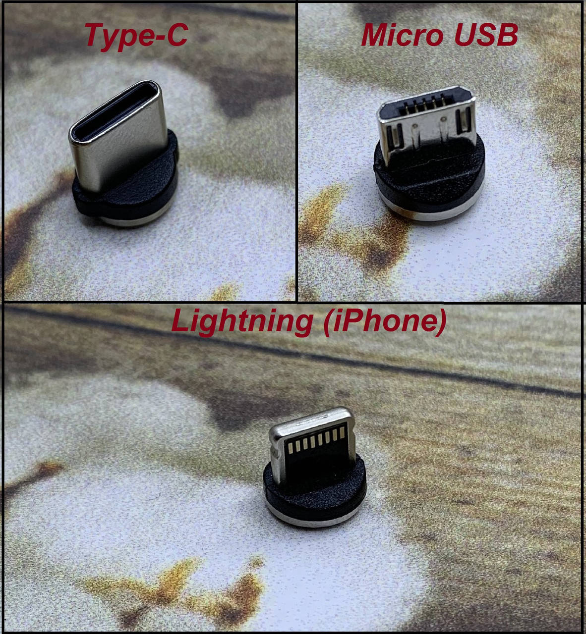 

Переходник коннектор на магнитный зарядный USB кабель Lightning, Черный