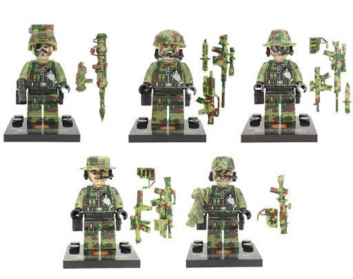 

Минифигурки SWAT спецназовцы военные армия Лего Lego BrickArms