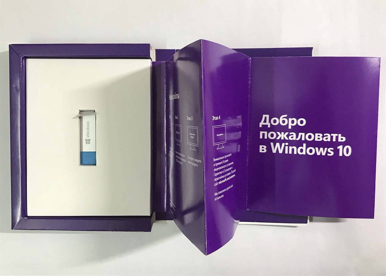 

Лицензионный Microsoft Windows 10 Pro 32/64-bit Rus USB (FQC-09119) вскрытая упаковка