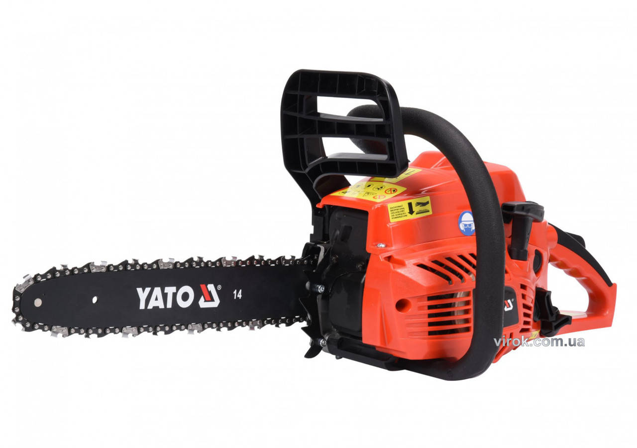 

Цепная бензопила YATO 37.2 см³ 1.3 кВт шина- 14" (33 см) YT-84895
