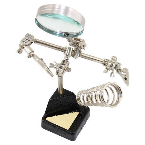 

Третья рука ZD-10G с лупой и подставкой под паяльник