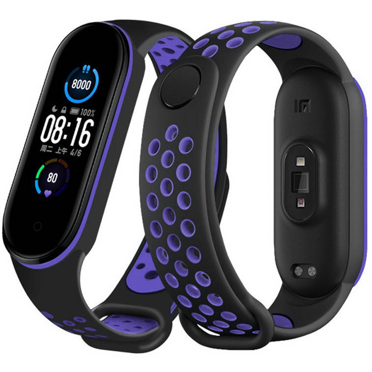

Ремешок Nike Sport Mi Band 5/6 Black/Violet