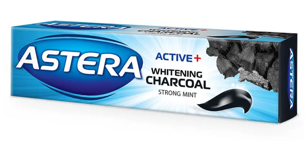 

Зубная паста Astera Active+ Отбеливающий уголь 110 г