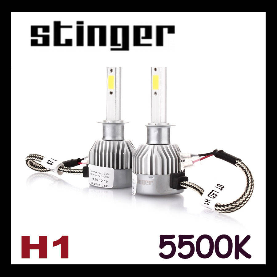 

Автомобильные светодиодные ЛЕД лампы для авто LED H1 5500K STINGER
