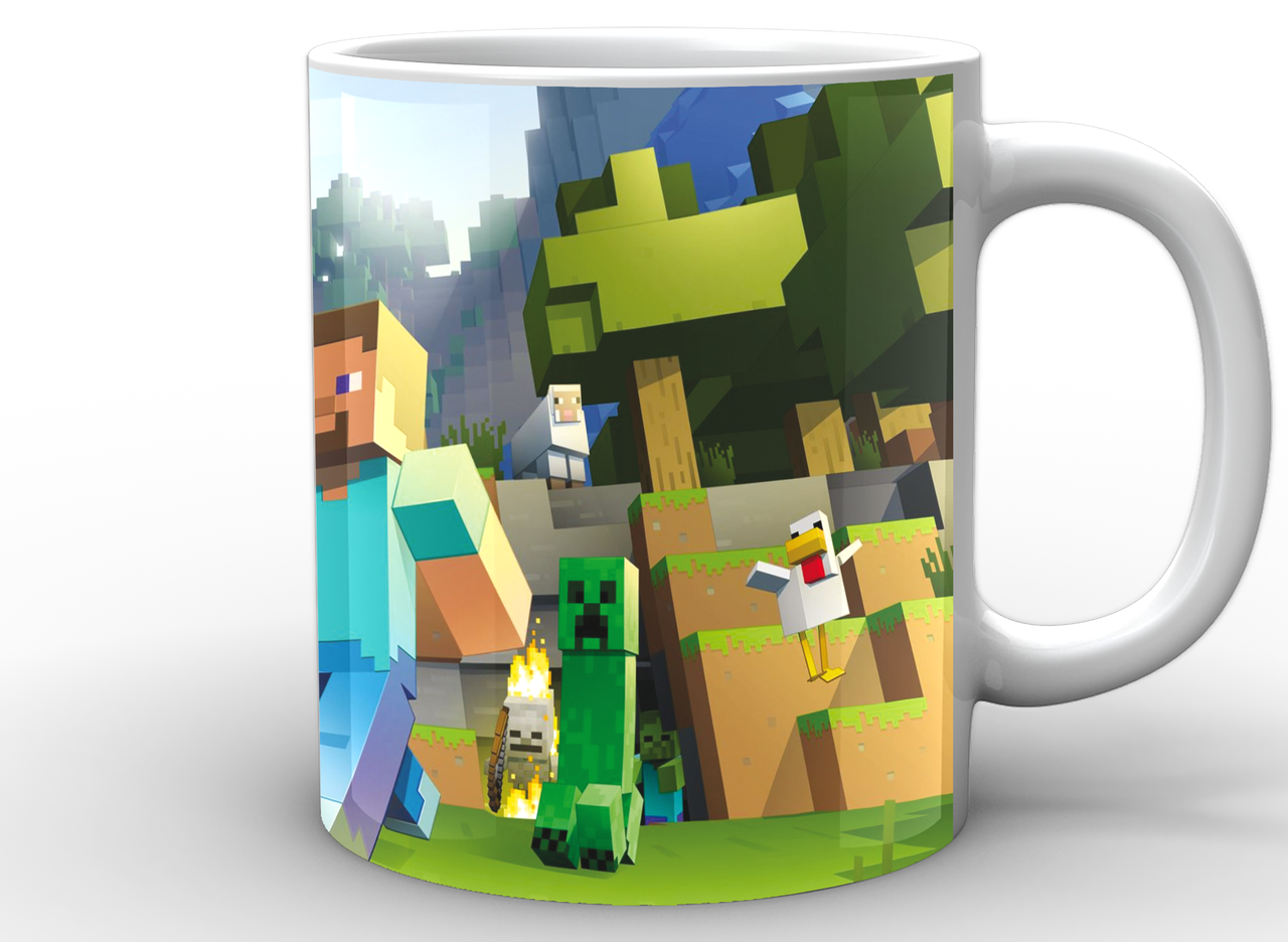 

Кружка GeekLand Minecraft Майнкрафт постер MС.02.003, Белый