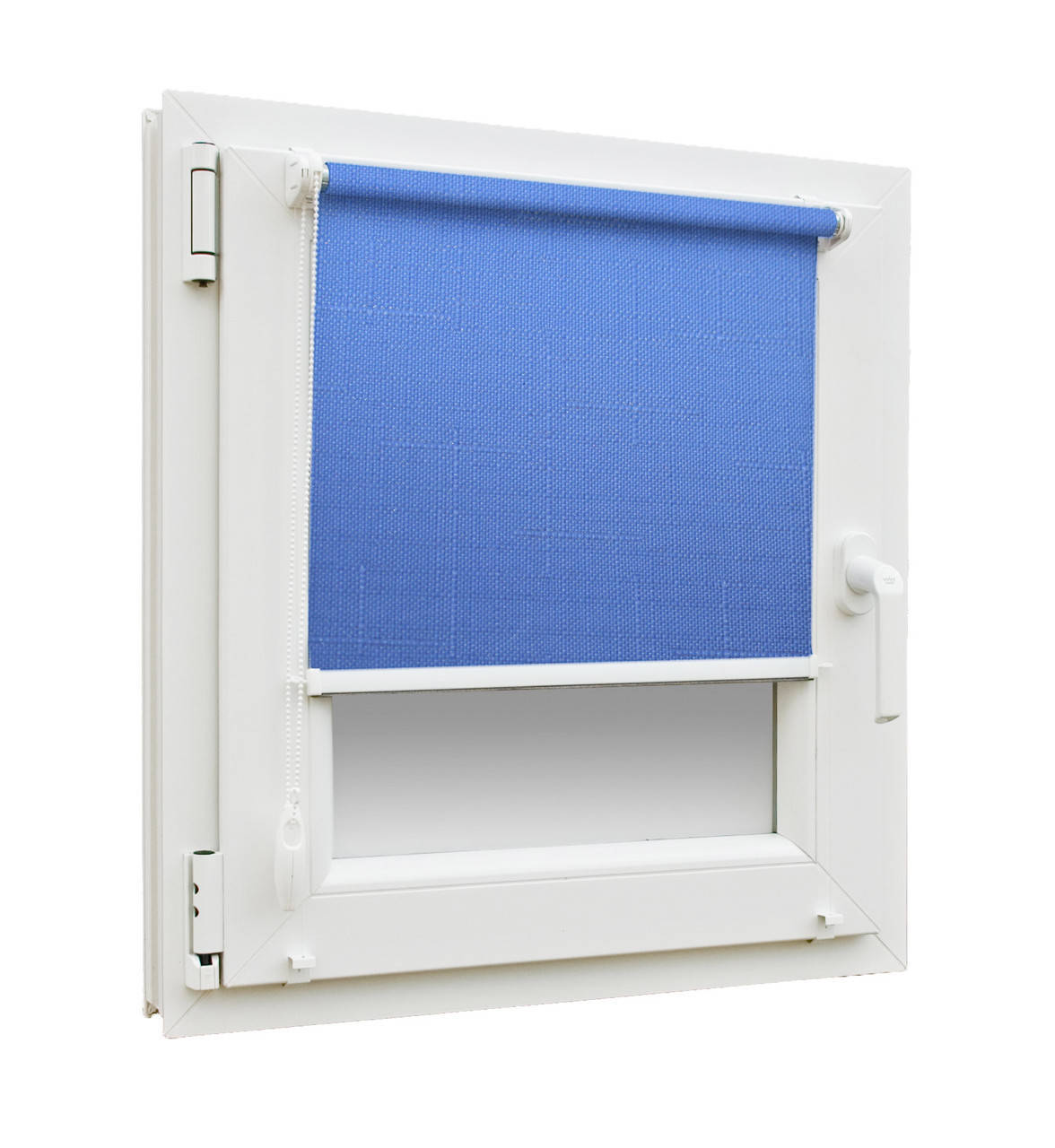 

Готовые рулонные шторы Лен 874 размер 375х1650мм (синий цвет)