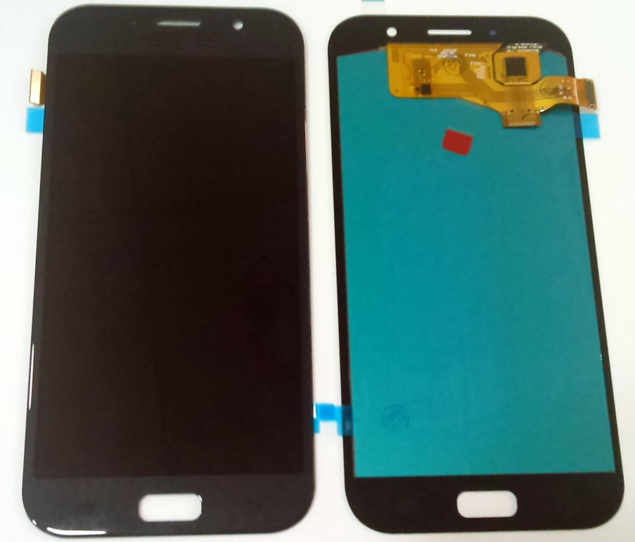 

Дисплей (модуль) + тачскрин (сенсор) для Samsung Galaxy A7 2017 A720 | A720F (черный, яркость регулируется)