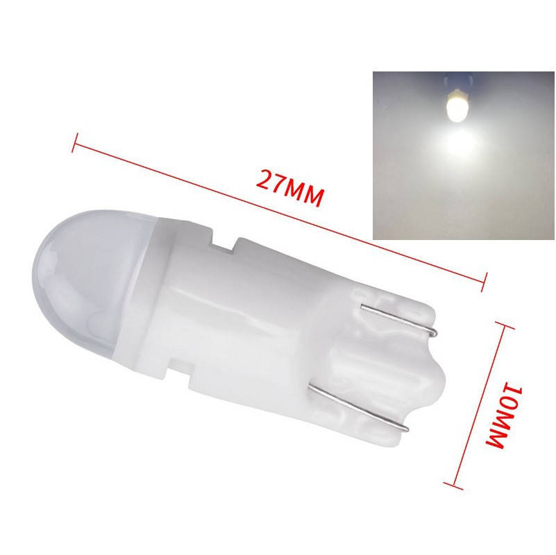 

Автомобильная LED лампа T10 W5W 12V 2smd 2835 Керамическая светодиодная, белый цвет света
