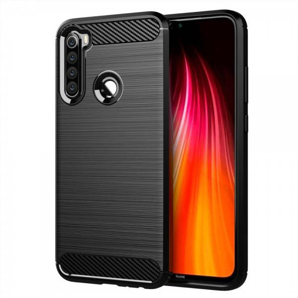 

Защитный противоударный чехол карбон для Xiaomi Redmi Note 8Т черный