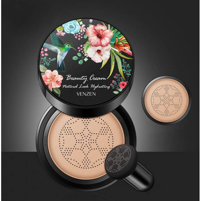 

Кушон тональный крем Venzen Beauty Cream Natural Look, тон 02 слоновая кость