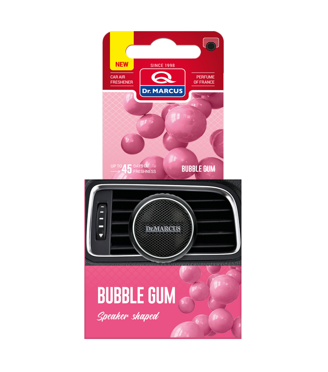 

Освежитель воздуха для авто Dr. Marcus Speaker, Ароматизатор автомобильный (Пахучка в салон авто)MiX Bubble gum