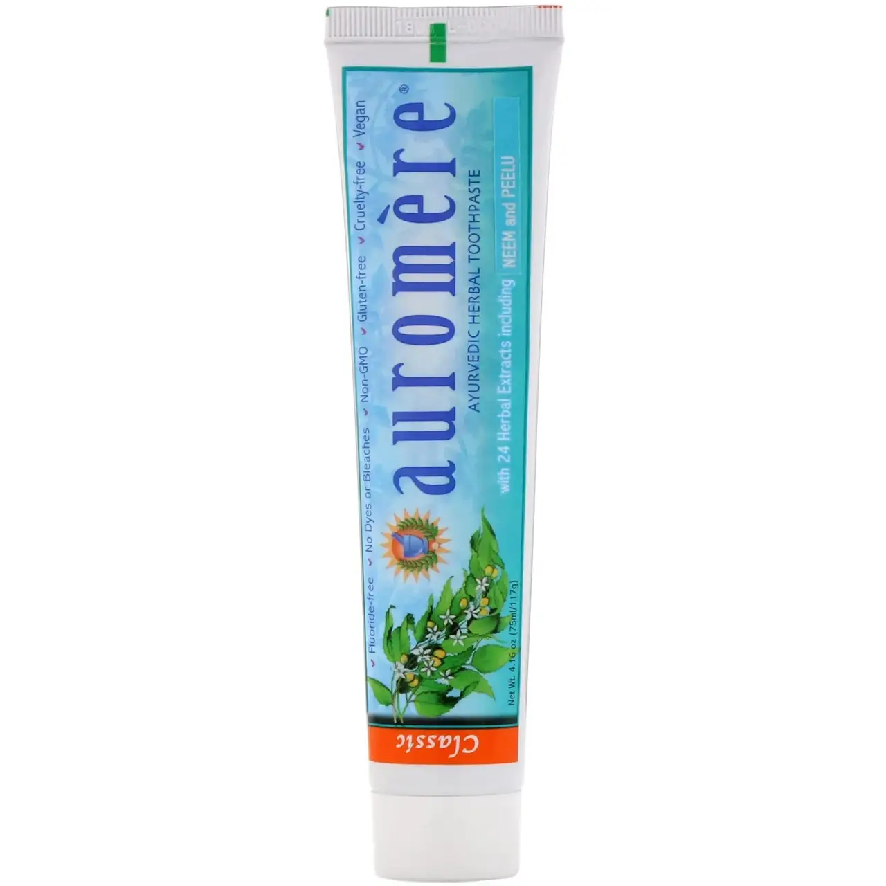 

Auromere, Ayurvedic Herbal Toothpaste, Classic, 4.16 oz (117 g)