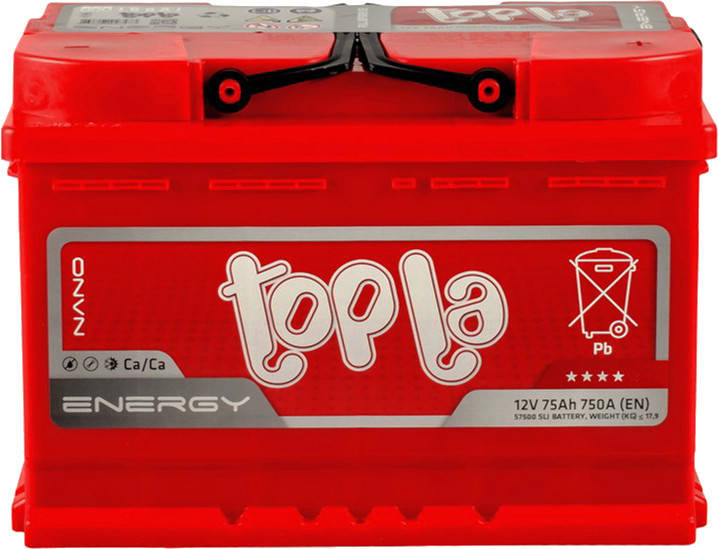 

Автомобильный аккумулятор Topla 75Ah/12V 700A Energy Euro (0) (108 275)