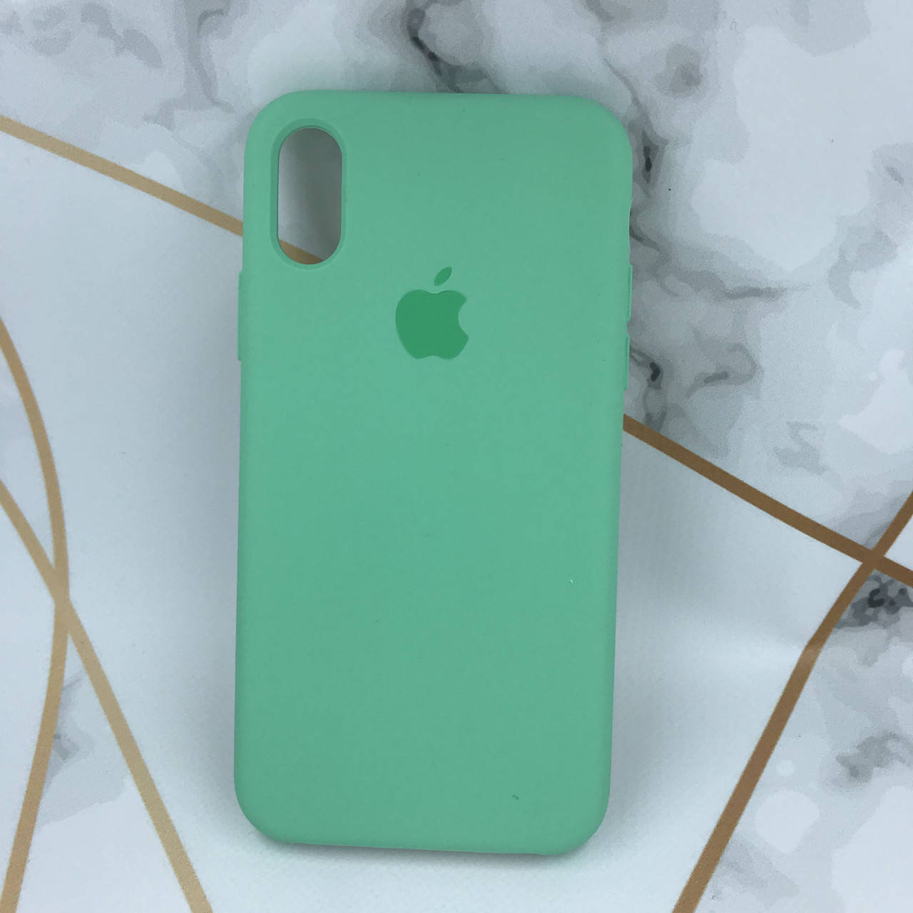 

Силиконовый чехол Apple Silicone Case для iPhone X / Xs Мятный, Зелёный